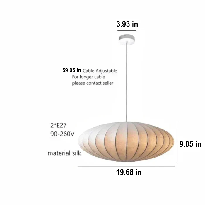 Kristallkrona med tygskärmar, elegant taklampa
