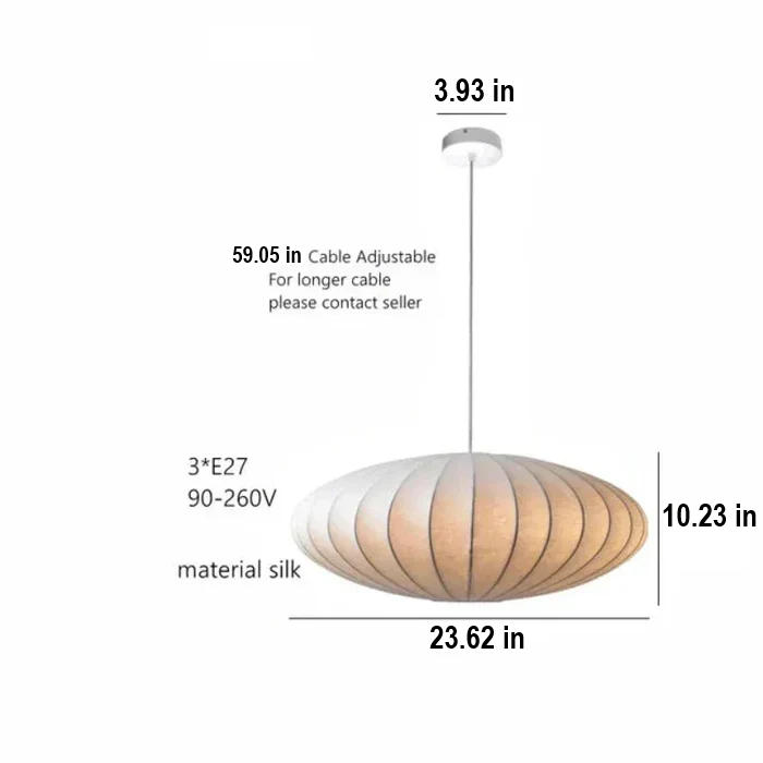 Kristallkrona med tygskärmar, elegant taklampa