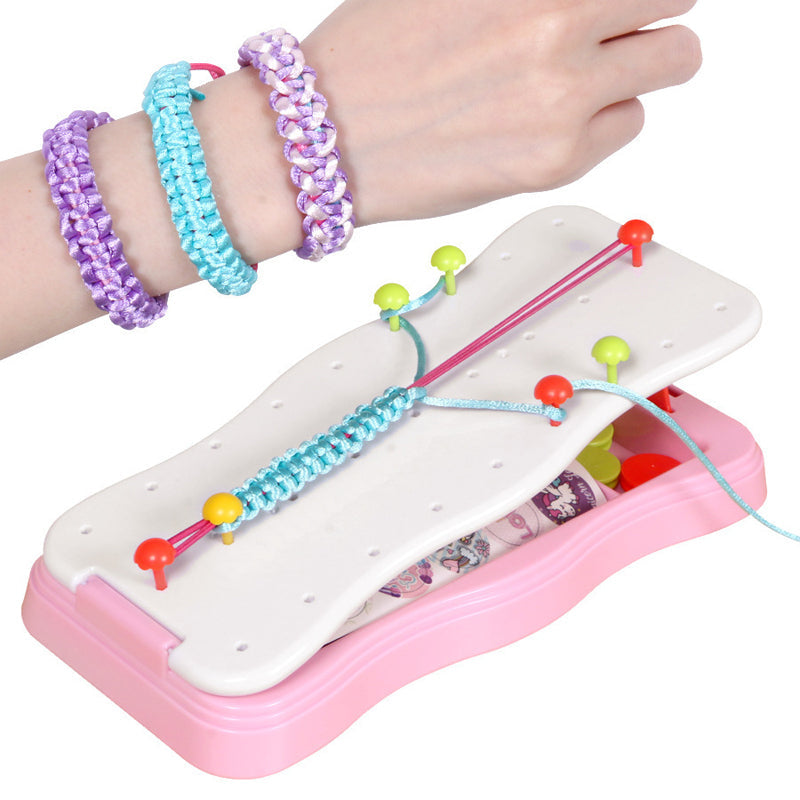 Kit de telar para pulseras de la amistad para niños — Set creativo de tejido artesanal