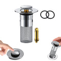 Filtro pop-up per capelli — anima in ottone, cestello in acciaio inox, universale 1-1.2"