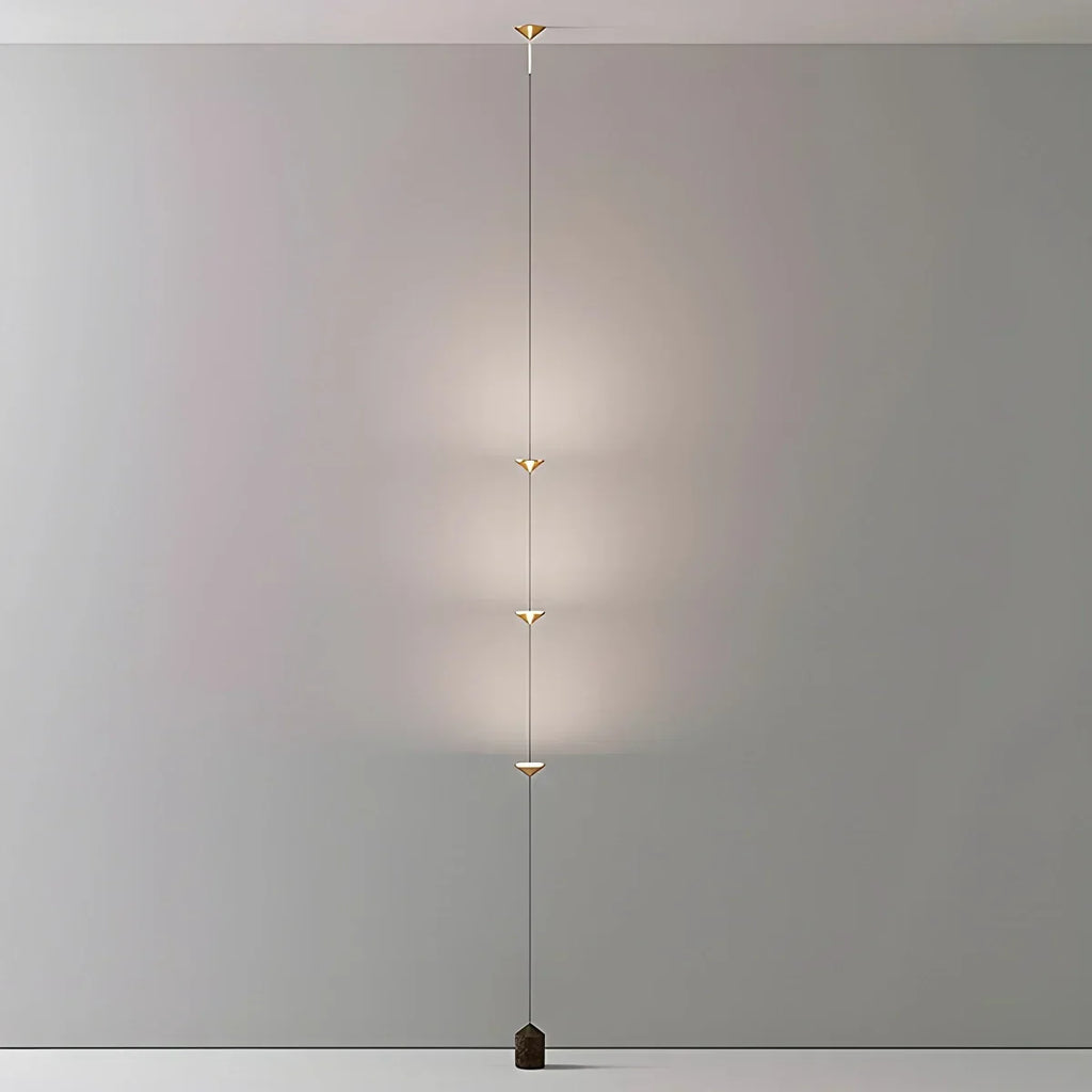 Verstellbare LED-Stangenleuchte mit Spannbefestigung, 8-10 ft, Leuchte mit vier Lichtpunkten
