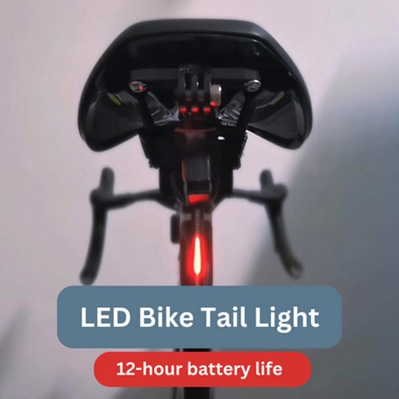 Ladattava LED-polkupyörän takavalo — 40 lumenin turvavilkku taakse