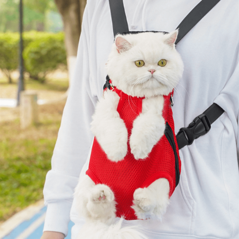 Mochila de viagem para animais TrailPaw, mãos-livres — conforto respirável