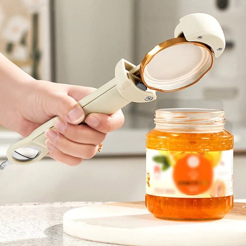 Ouvre-bouteilles et ouvre-bocaux ajustable GripTwist - levier ergonomique, pince flexible