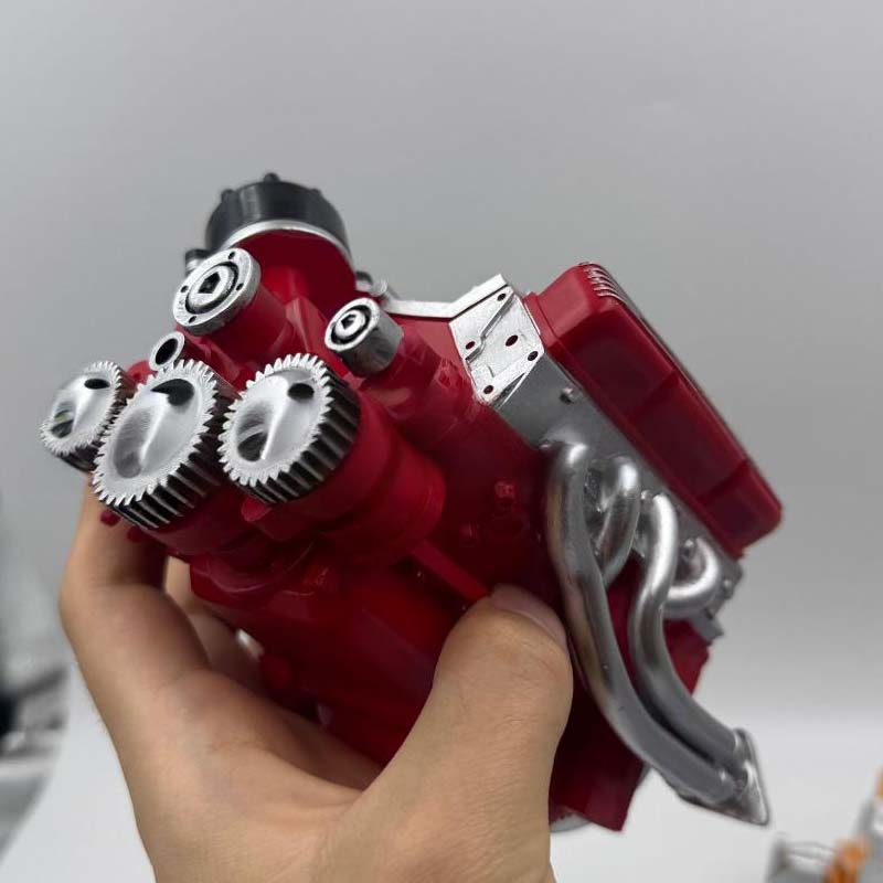 Gasoline-Powered V8 Kit — Functional Mini Motor, CDI, CNC Metal Parts