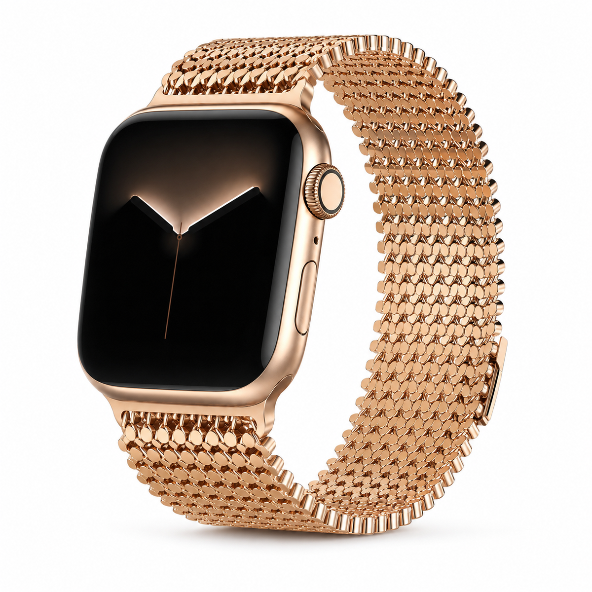Correa de acero tejida para Apple Watch de 38mm–49mm — Cierre magnético
