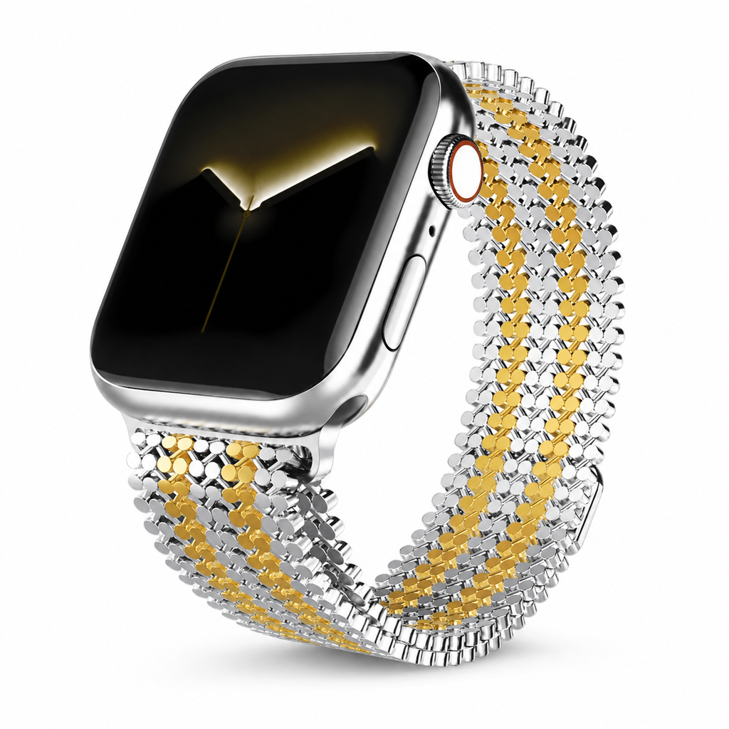Correa de acero tejida para Apple Watch de 38mm–49mm — Cierre magnético