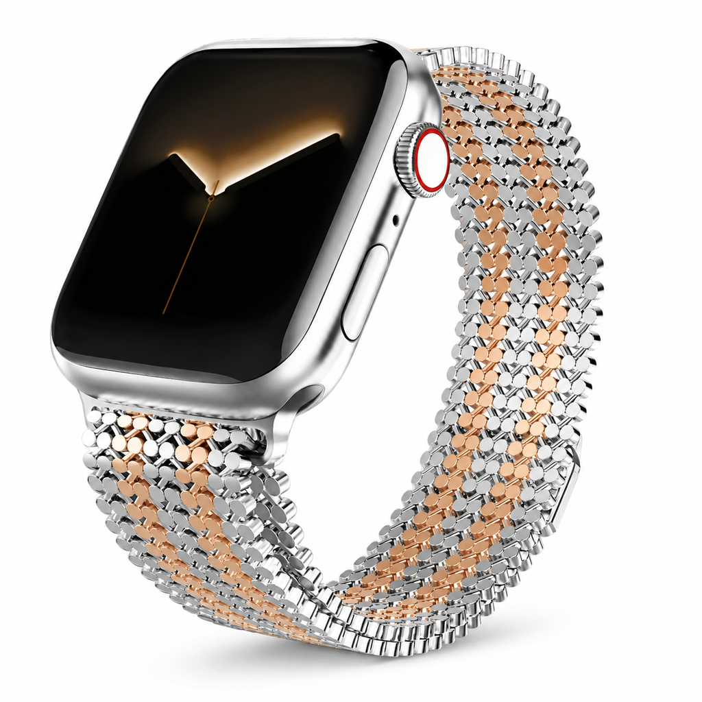 Correa de acero tejida para Apple Watch de 38mm–49mm — Cierre magnético