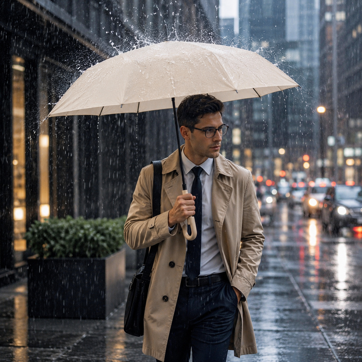 Automatic Travel Umbrella — 8-Rib Reinforced Frame, UV Protection