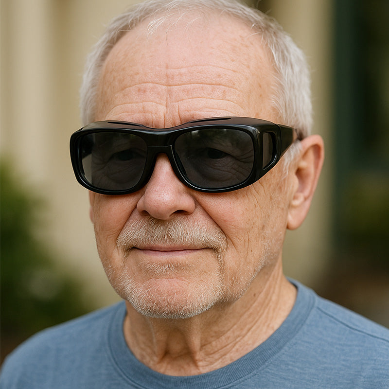 Lunettes de soleil par-dessus les lunettes | Euroselle