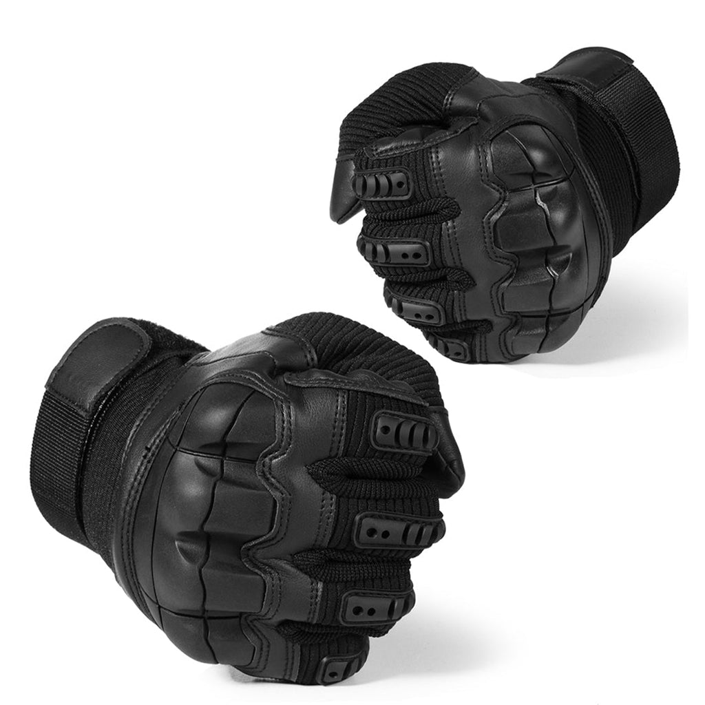 Gants tactiques sans doigts pour homme — paume renforcée, demi-doigts