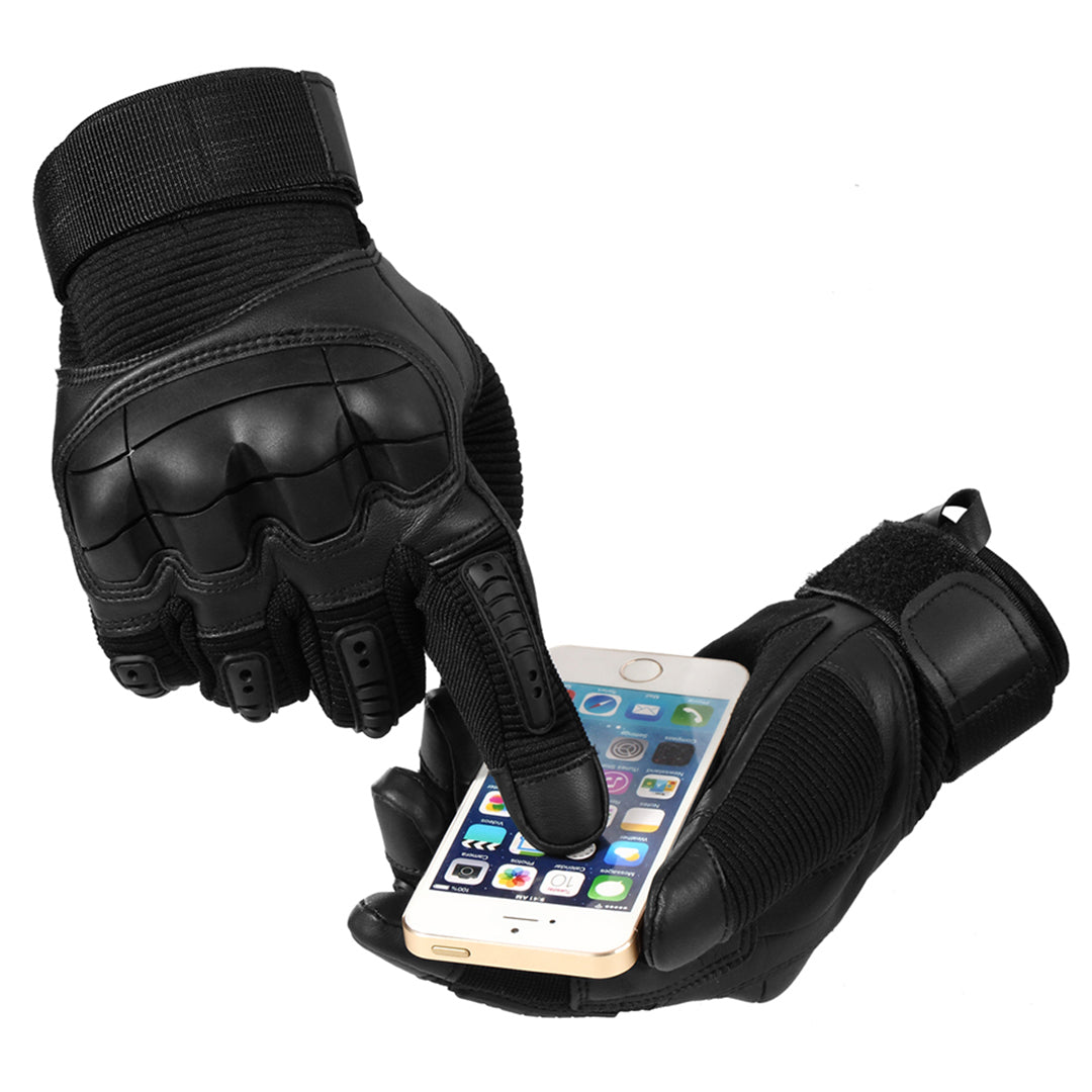 Gants tactiques sans doigts pour homme — paume renforcée, demi-doigts