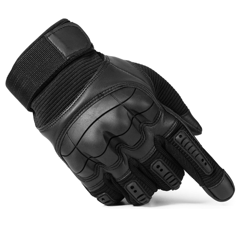 Gants tactiques sans doigts pour homme — paume renforcée, demi-doigts