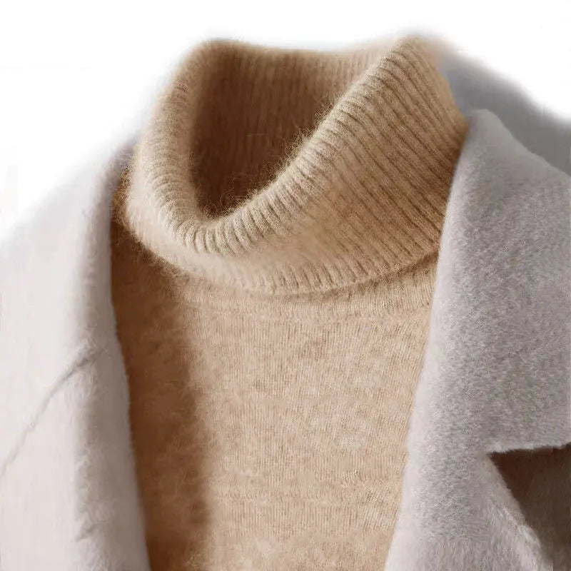 Men's Pure Cashmere Turtleneck Sweater | Euroselle