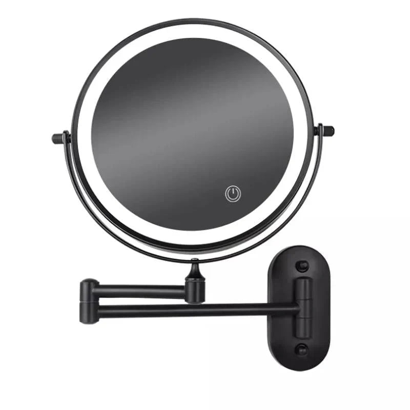 LED-Vergrößerungsspiegel, 8-Inch — Wandmontage, Touch-Steuerung, per USB wiederaufladbar