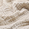 Breathable Polyester Plush Throw Blanket — Soft Year-Round Layer