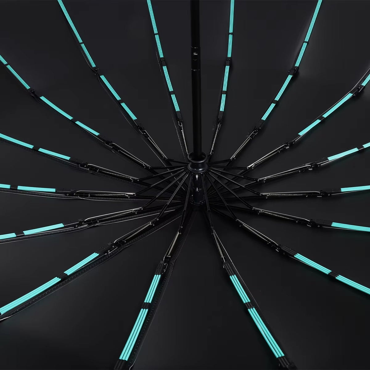 Robuuste, windbestendige paraplu met automatische opening en een doek van 47 inch – versterkte bescherming tegen storm, met één druk op de knop te openen, compact op te vouwen tot 15 inch voor