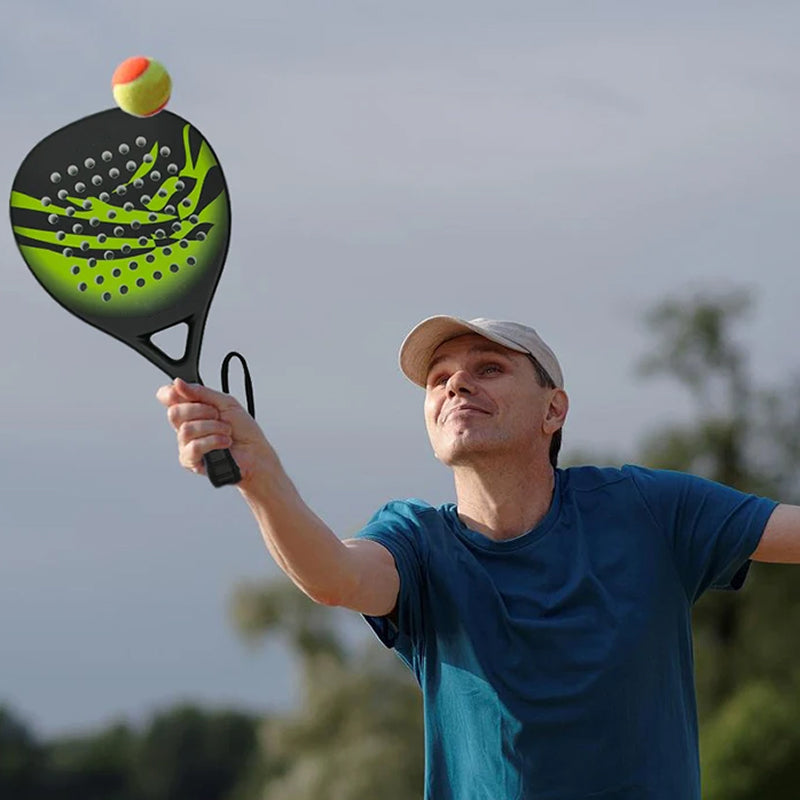 Hiilikuituinen padelmaila – kevyt 12.9 oz, EVA-vaahtoydin ja ergonominen kahva uusille pelaajille