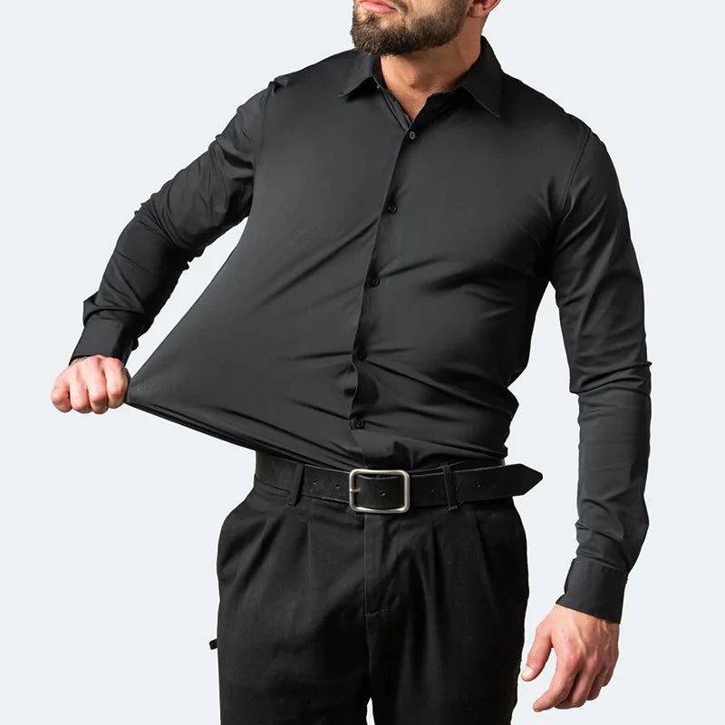 Camicia elegante da uomo elasticizzata ad alte prestazioni | Euroselle