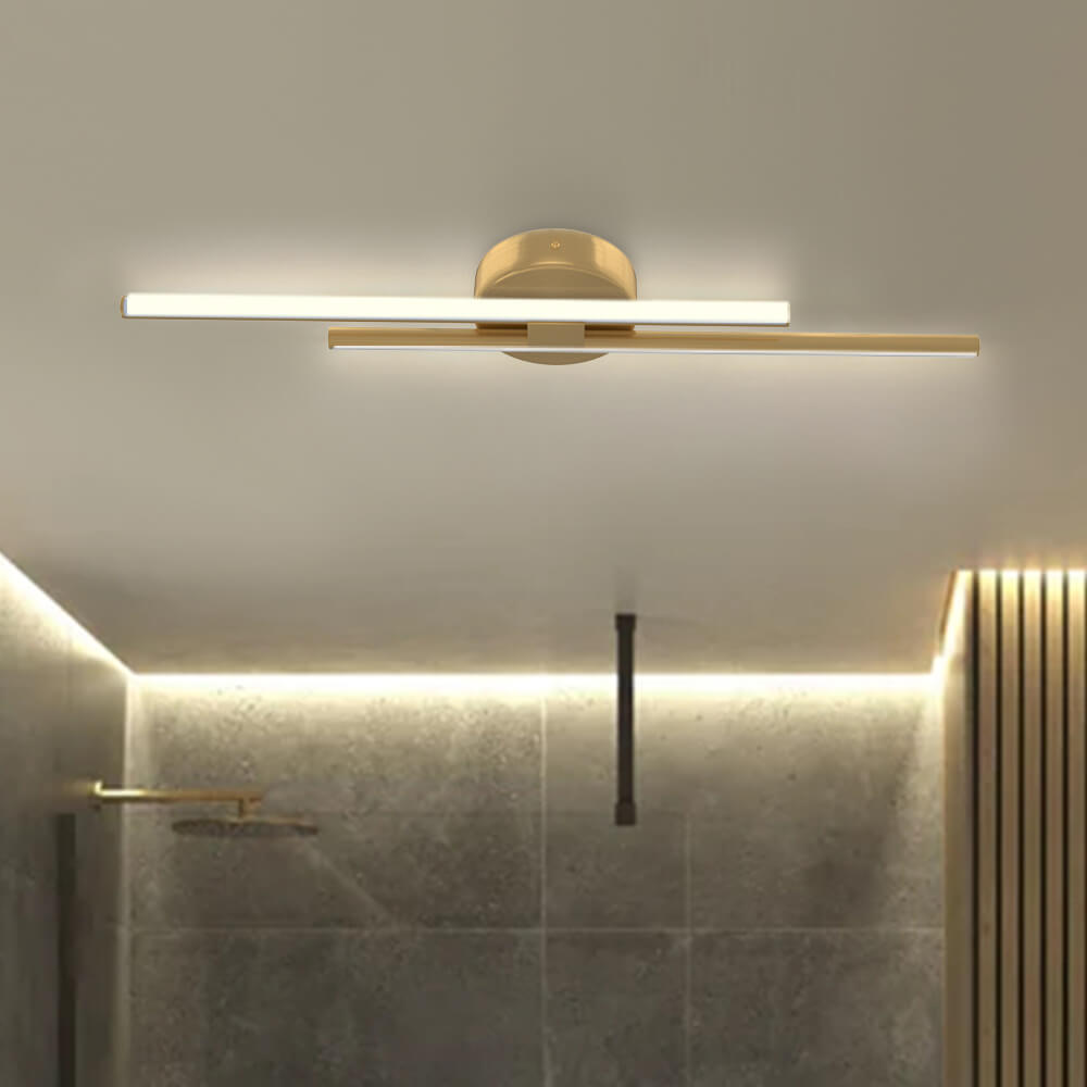 24 in-es fém lineáris LED mennyezeti lámpa, 6000 K, hideg fehér