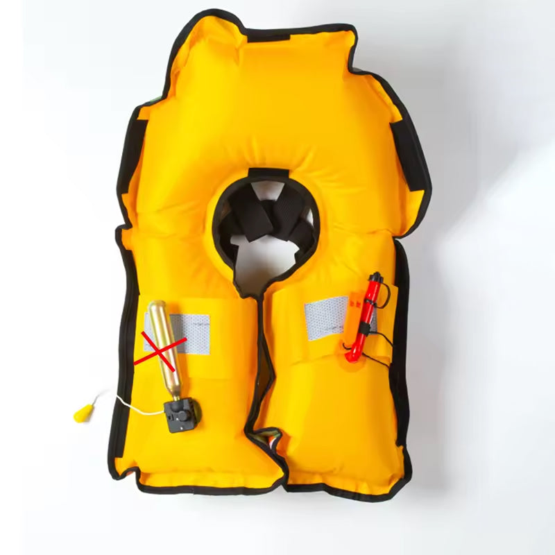 Neoprene Auto-Inflating Vest — 150N, SOLAS Reflective, 3-5 Sec, 330 lbs