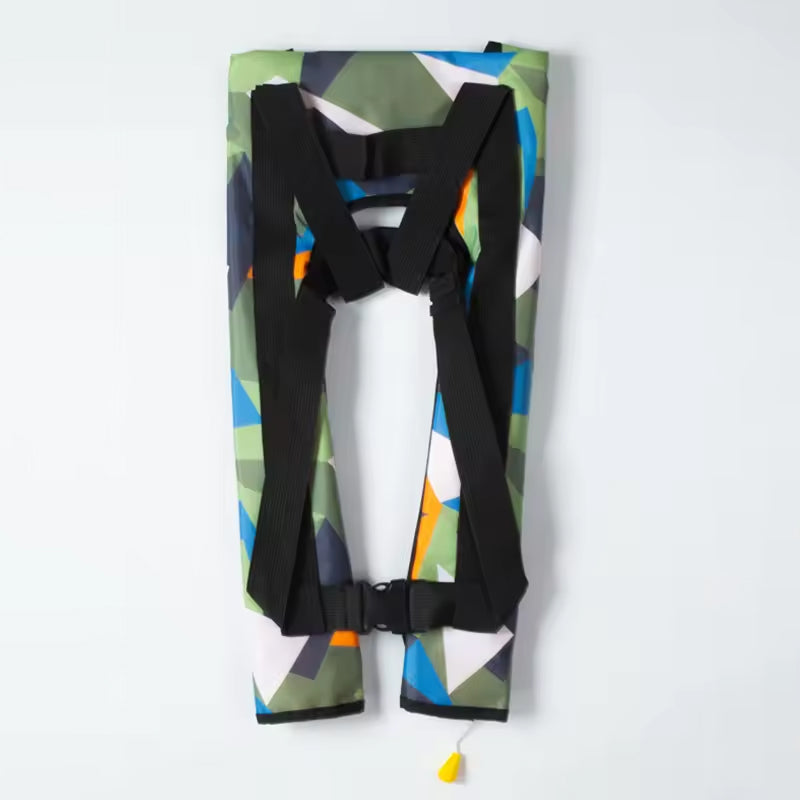 Neoprene Auto-Inflating Vest — 150N, SOLAS Reflective, 3-5 Sec, 330 lbs