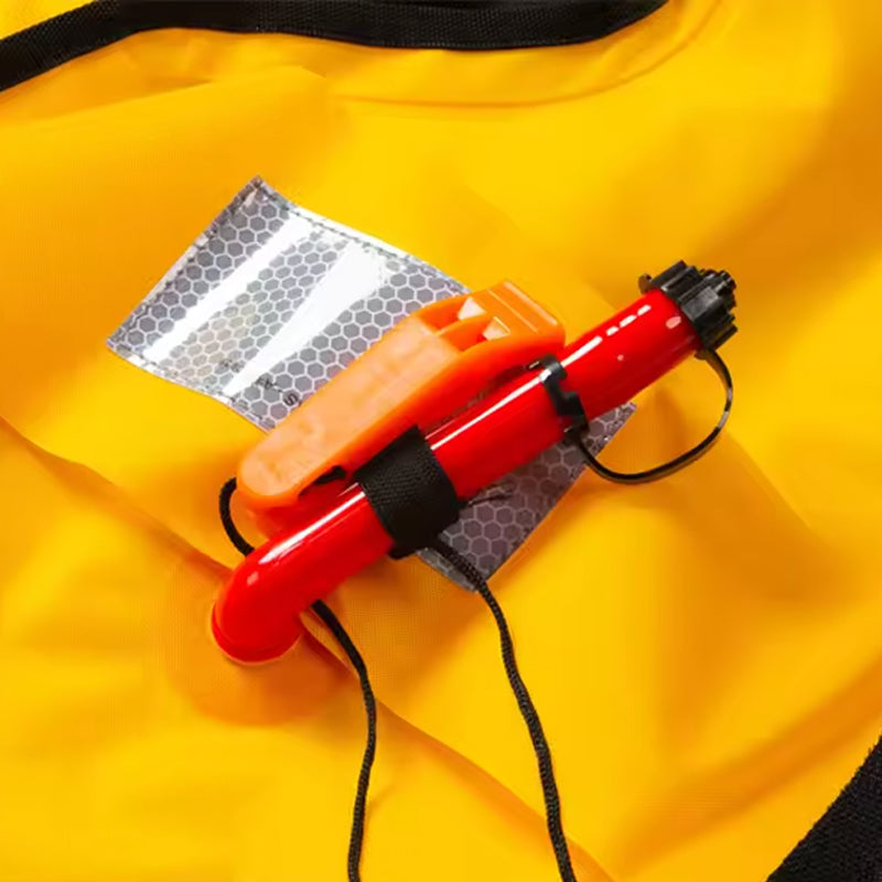 Neoprene Auto-Inflating Vest — 150N, SOLAS Reflective, 3-5 Sec, 330 lbs
