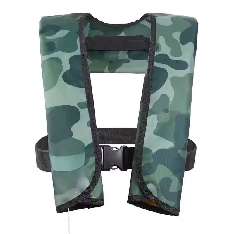 Neoprene Auto-Inflating Vest — 150N, SOLAS Reflective, 3-5 Sec, 330 lbs