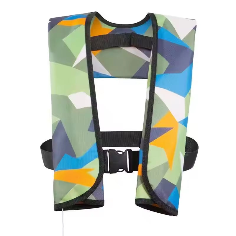 Neoprene Auto-Inflating Vest — 150N, SOLAS Reflective, 3-5 Sec, 330 lbs