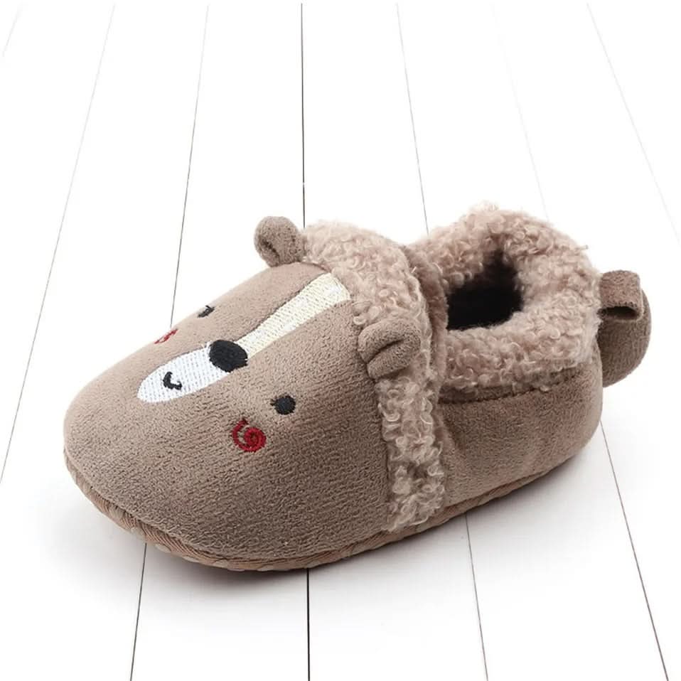 CozyTreads sklisikre tøfler for babyer — SnugPaws-design, såler med sikkert grep