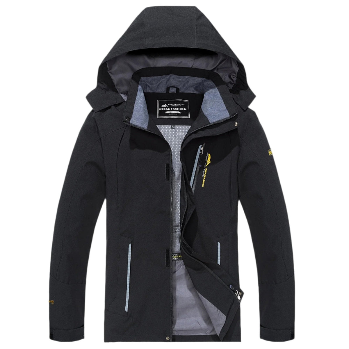 Men's Waterproof Windproof Hiking Jacket — Breathable Hooded Shell