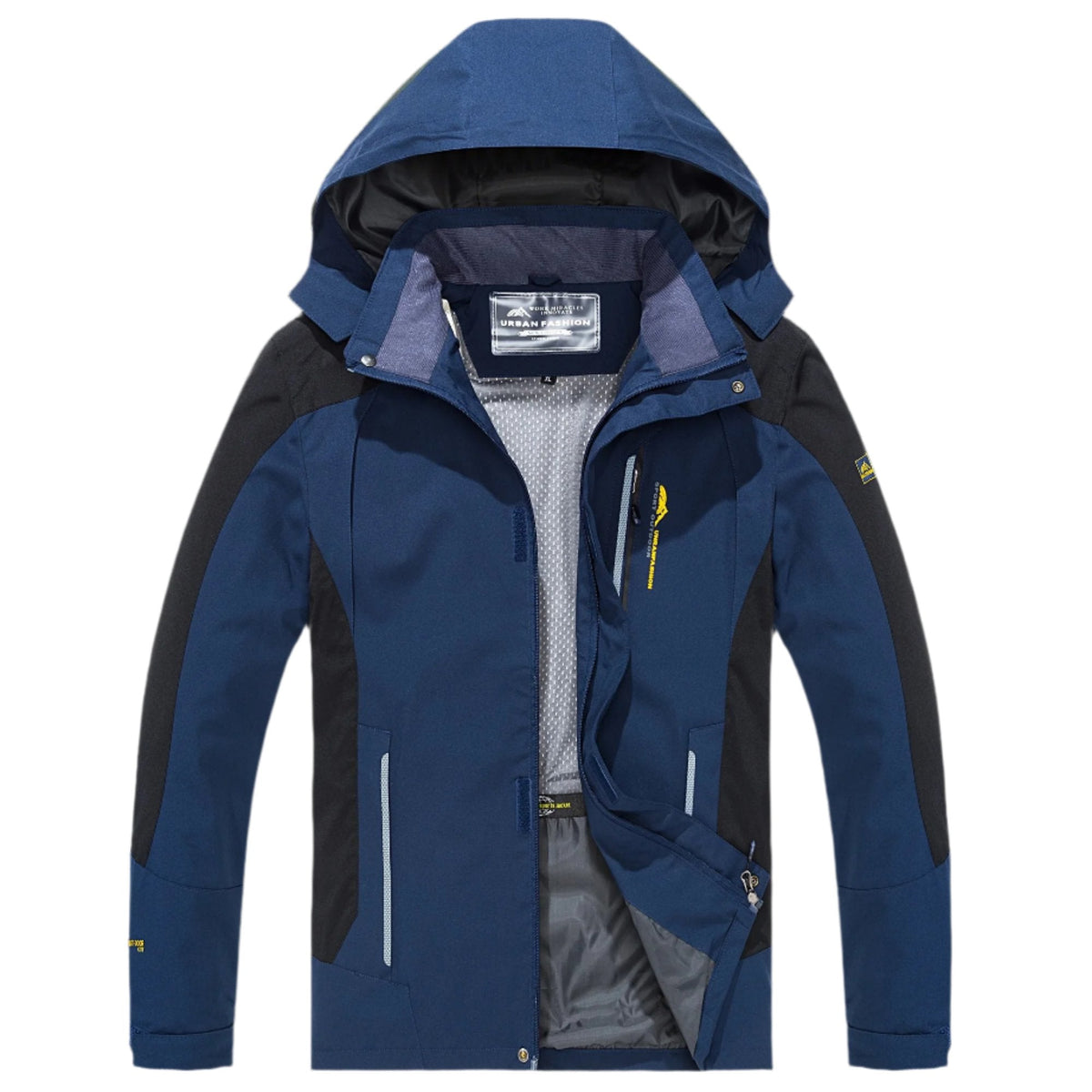 Men's Waterproof Windproof Hiking Jacket — Breathable Hooded Shell