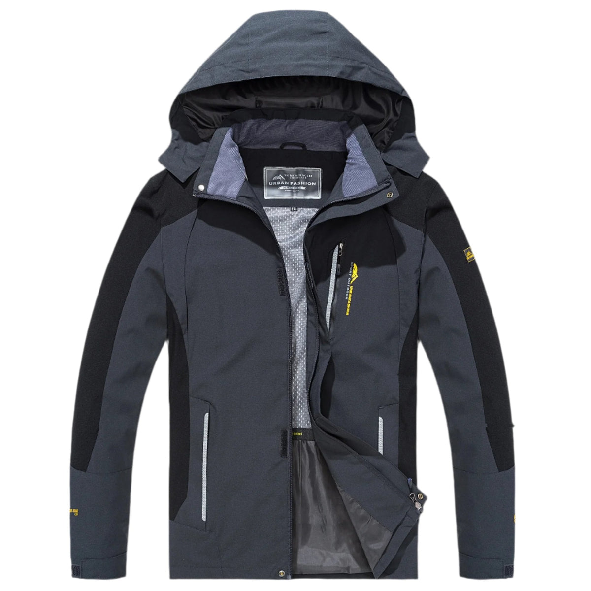 Men's Waterproof Windproof Hiking Jacket — Breathable Hooded Shell