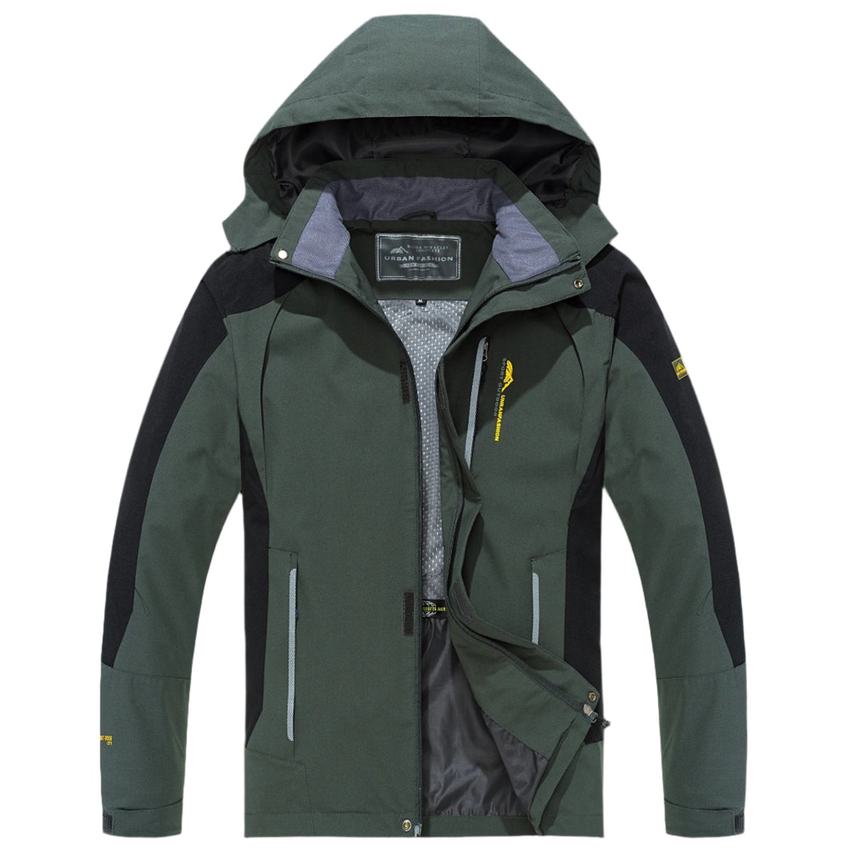 Men's Waterproof Windproof Hiking Jacket — Breathable Hooded Shell