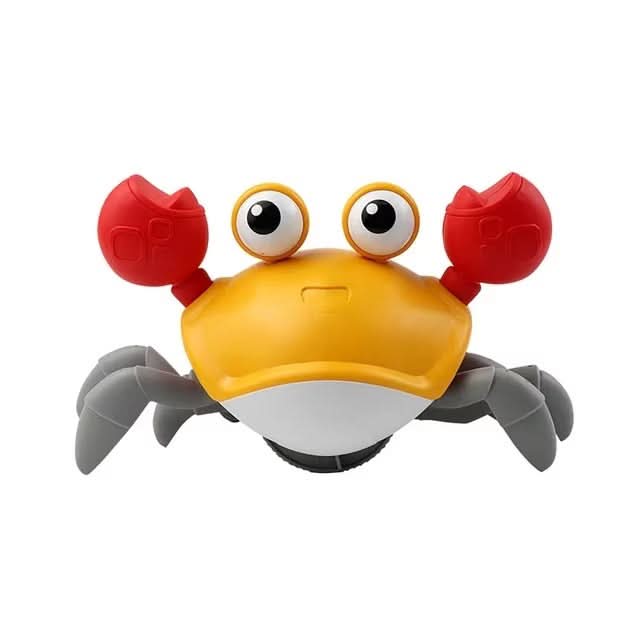 CrawlJoy Muzikale Krabbenknuffel — Bewegend kruipen, kleurrijke ledlampjes, melodieuze muziekweergave