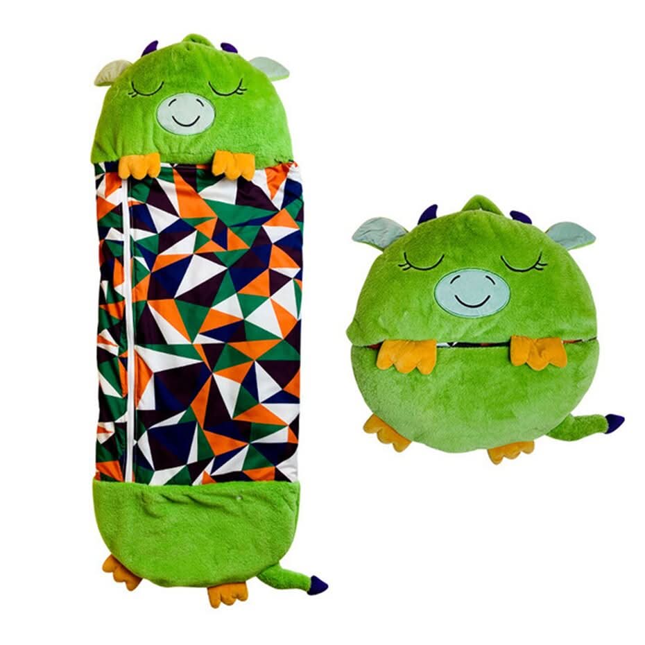 SnugglePals 2v1 plyšový spací pytel pro děti — plyšové zvířátko se promění v postel