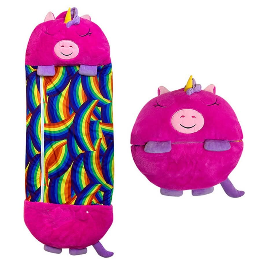 SnugglePals 2v1 plyšový spací pytel pro děti — plyšové zvířátko se promění v postel