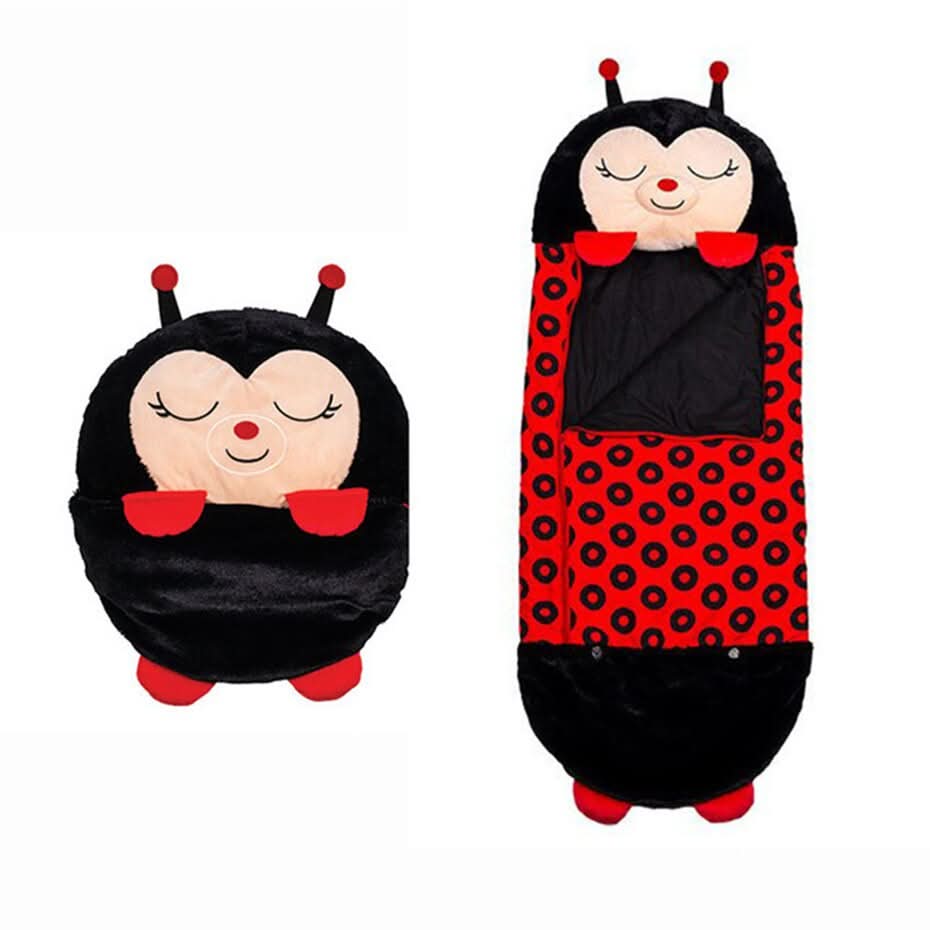 SnugglePals 2v1 plyšový spací pytel pro děti — plyšové zvířátko se promění v postel