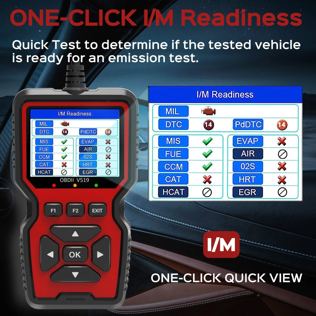 OBD2-diagnosescanner — kleurendisplay van 2.8 inch, meer dan 35,000 codes