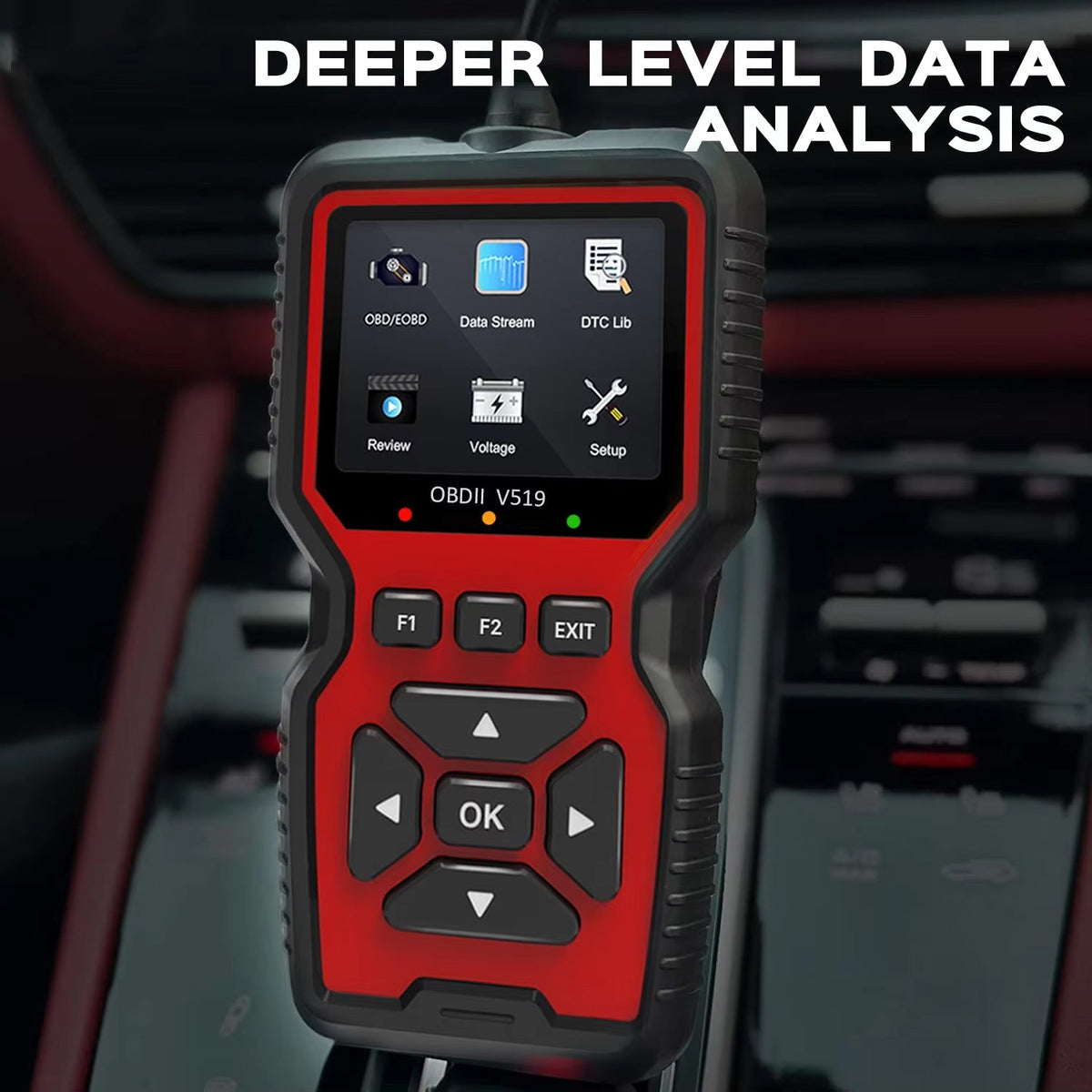 OBD2-diagnosescanner — kleurendisplay van 2.8 inch, meer dan 35,000 codes