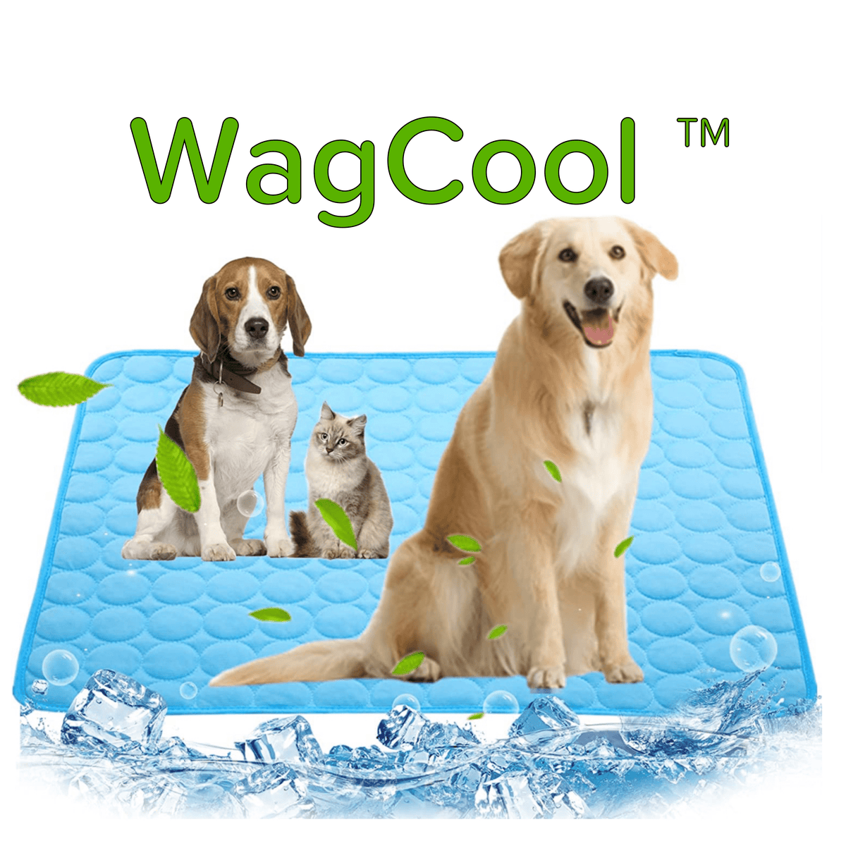 Tappetino rinfrescante in gel di seta ghiacciata ad attivazione automatica per cani e gatti, lavabile