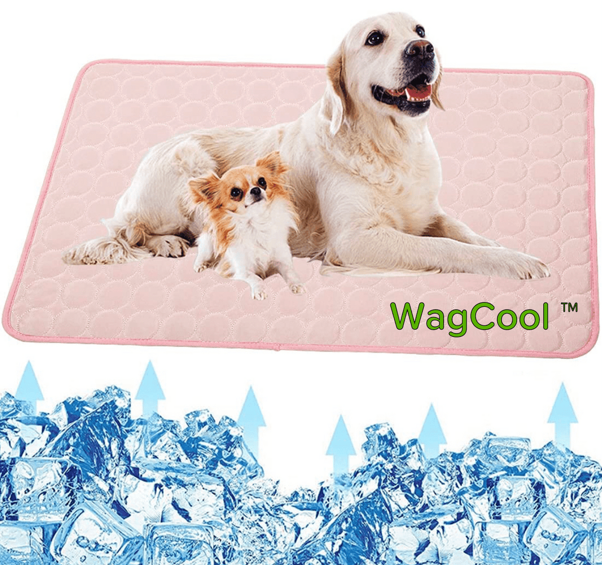 Tappetino rinfrescante in gel di seta ghiacciata ad attivazione automatica per cani e gatti, lavabile