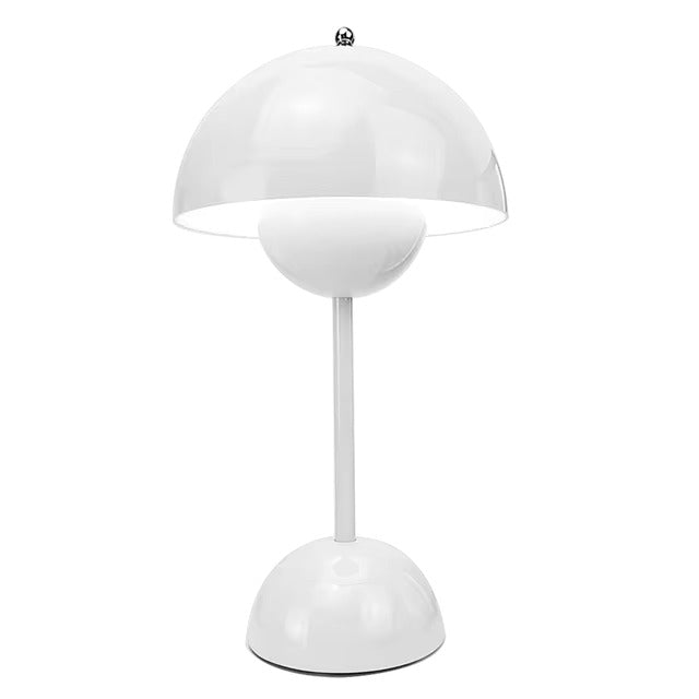Dobíjecí bezdrátová stolní lampa s dotykovým stmívačem – 3 úrovně jasu, teplé LED světlo, retro květinový design na noční stolek, do obývacího pokoje a | Thomler