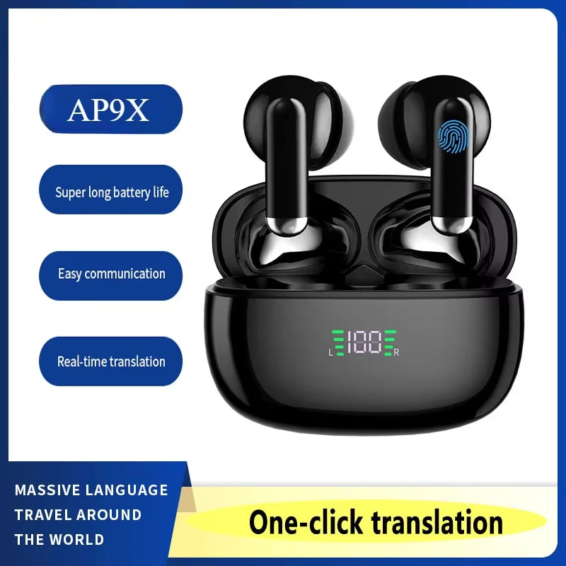 Realtime vertalende oordopjes — 144 talen, Bluetooth 5.3