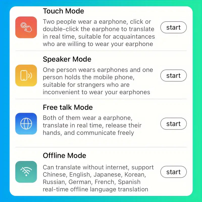 Realtime vertalende oordopjes — 144 talen, Bluetooth 5.3