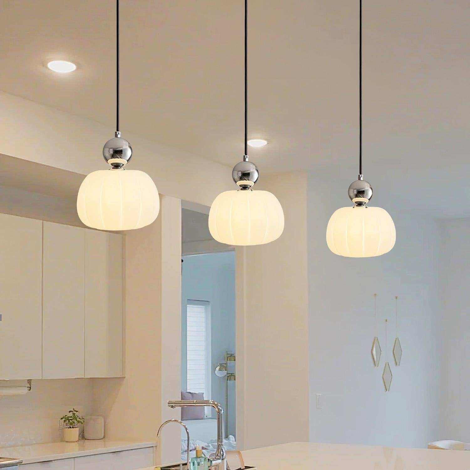 Modern Pumpkin Pendant Light | Euroselle