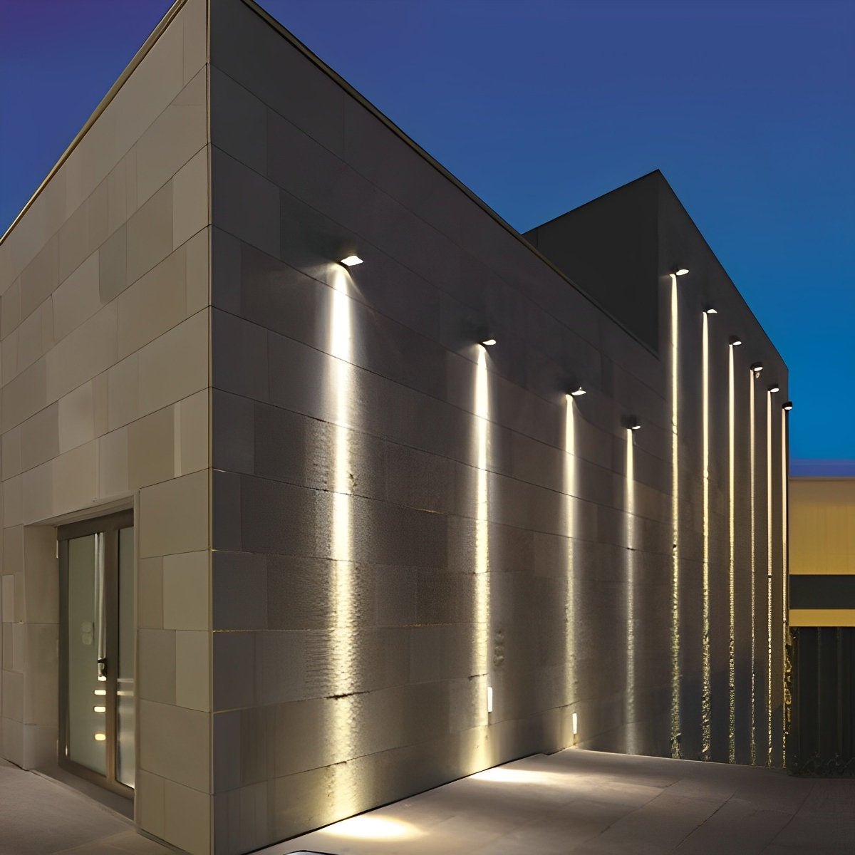 Šedý nastavitelný voděodolný LED reflektor, tlakově litý hliník, 20W-80W
