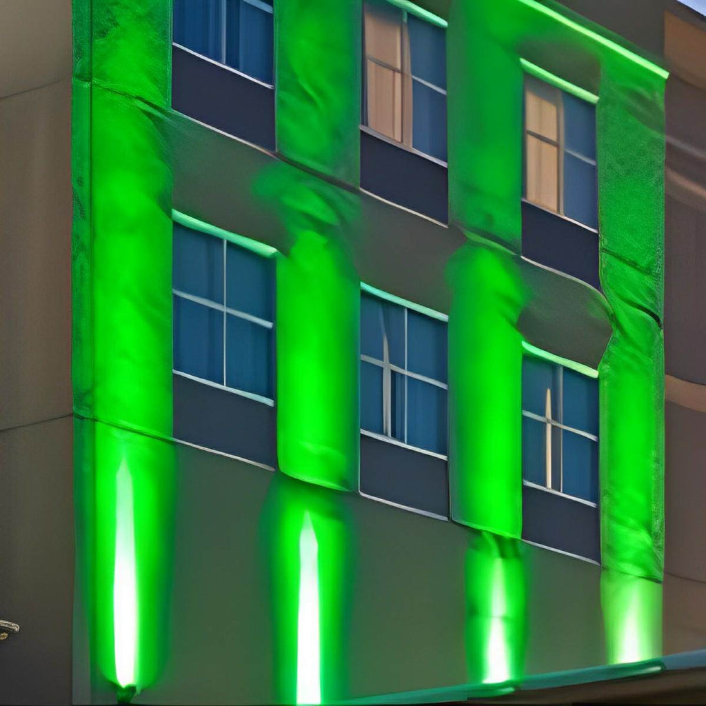 Šedý nastavitelný voděodolný LED reflektor, tlakově litý hliník, 20W-80W