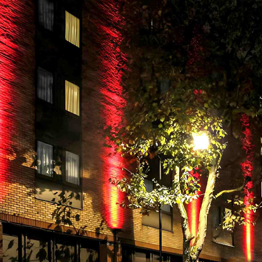 Šedý nastavitelný voděodolný LED reflektor, tlakově litý hliník, 20W-80W