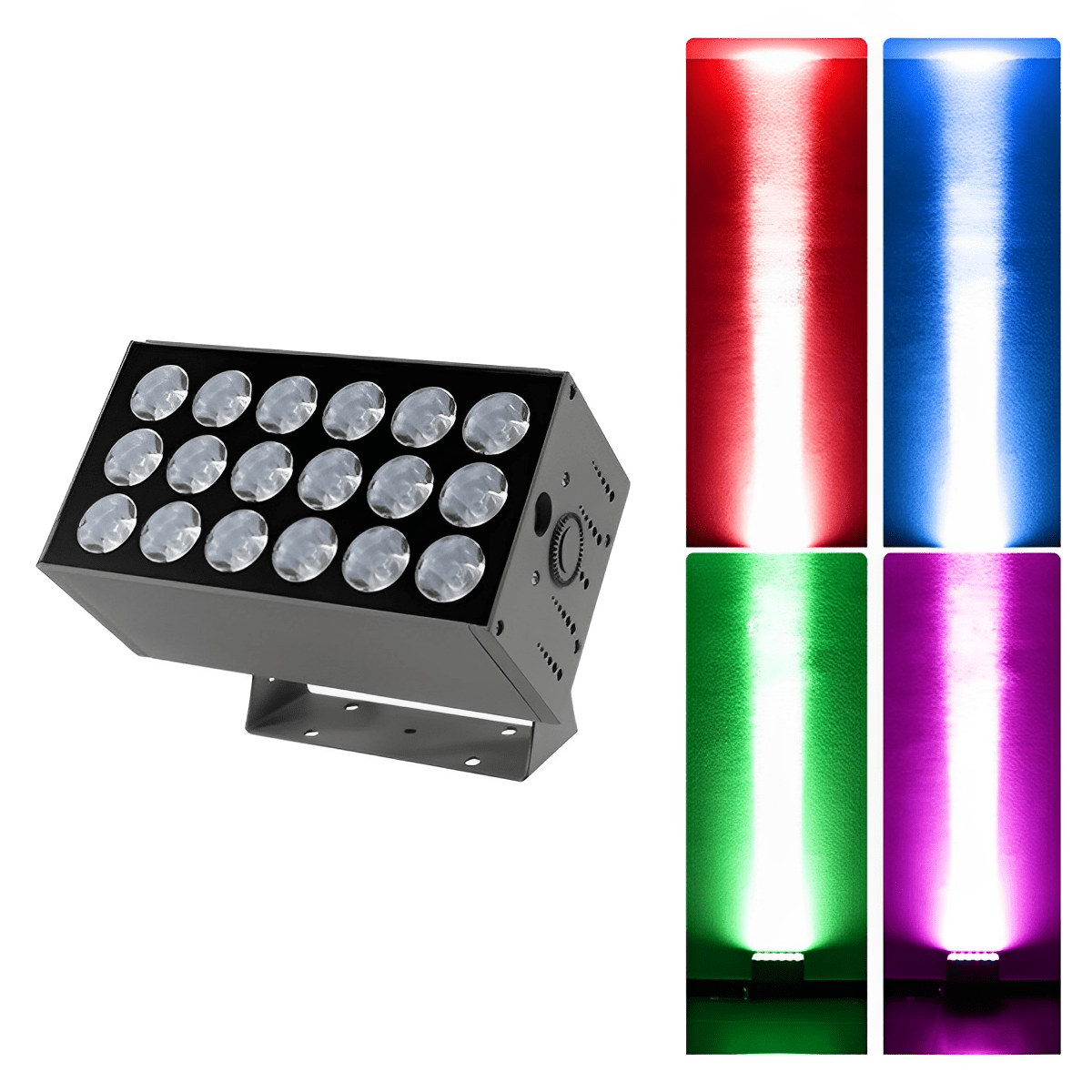 Šedý nastavitelný voděodolný LED reflektor, tlakově litý hliník, 20W-80W